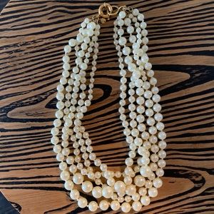 J. Crew Tiered Pearl Necklace